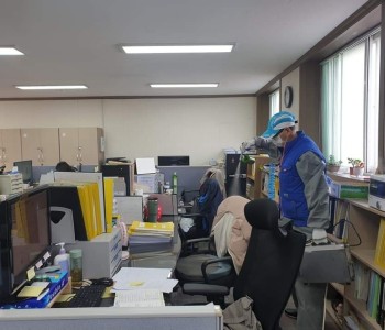 자활기업 (주)홈케어마스터 자활센터 내부 및 공동교육장 무료 소독작업 이미지